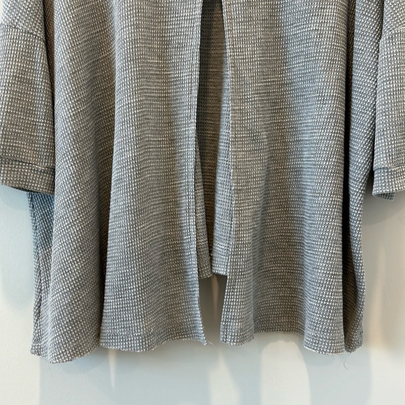 Free People America Oversized Split Back Gray Knit Sweater Top Loose Flowy Boho - Picture 8 of 8